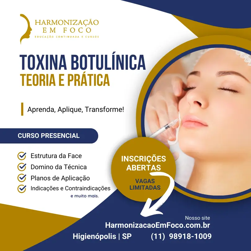 Curso prático de Toxina Botulínica, por Paula Machado-Harmonizacao-Facial. São Paulo